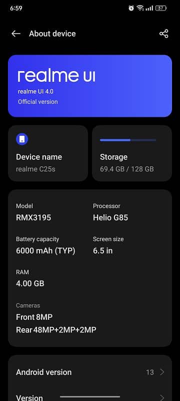 Realme c25s urgent sale money required 3