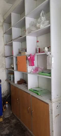 counter and Shelves