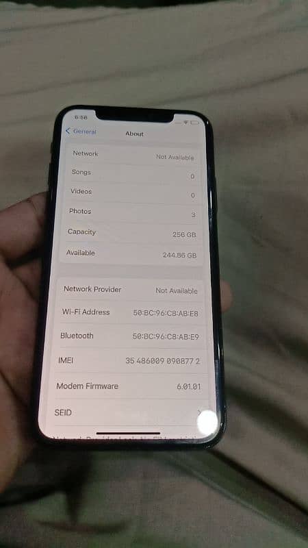 IPHONE X 256 GB PTA APPROVE 5