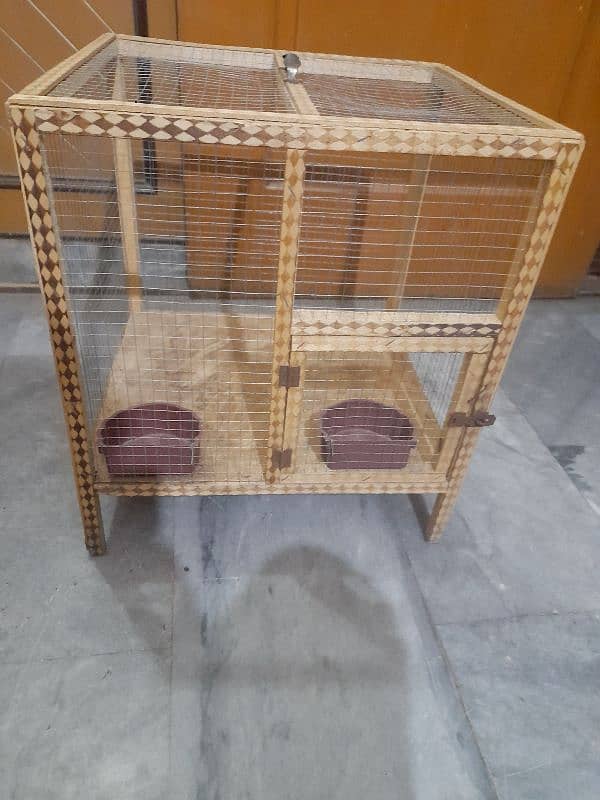 wooden cage for aseel,hens,birds,rabbits and cat 0