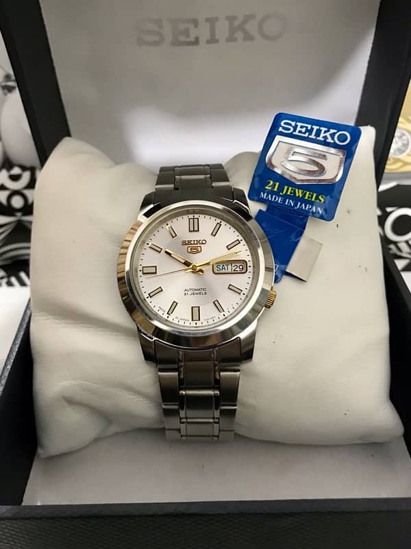 SEIKO-AUTOMATIC-ORIGINAL NEW WATCH-RADO-OMEGA-ROLEX-TISSOT-ARMANI-TAG 0