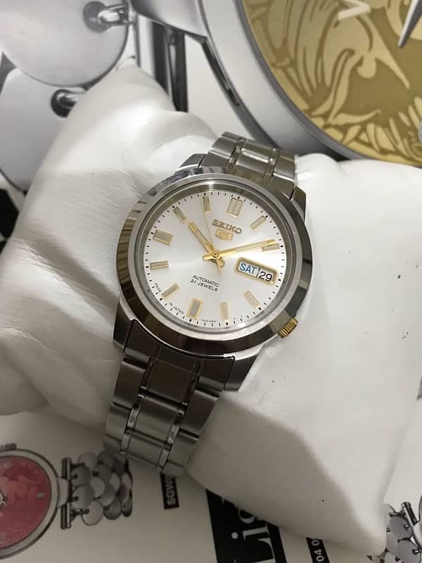 SEIKO-AUTOMATIC-ORIGINAL NEW WATCH-RADO-OMEGA-ROLEX-TISSOT-ARMANI-TAG 4