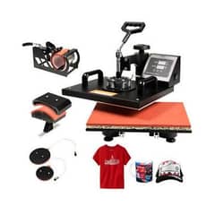 Brand New 5-in-1 Heat Press Machine – T-Shirts, Mugs, Caps & More