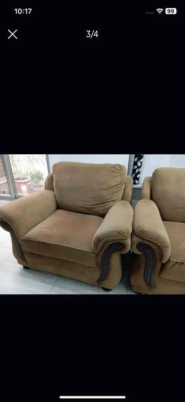 6 seater velvet sofa set 2