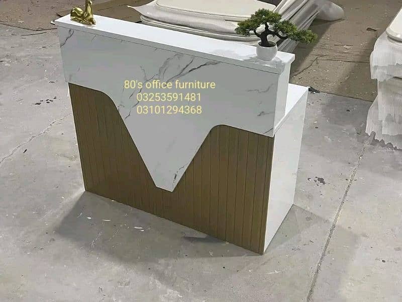 office reception counter, cash counter, front desk, office table chair 7