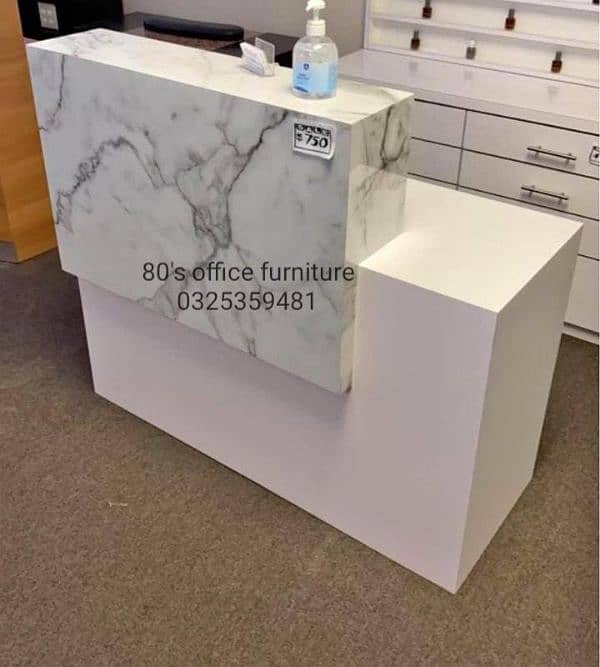 office reception counter, cash counter, front desk, office table chair 9