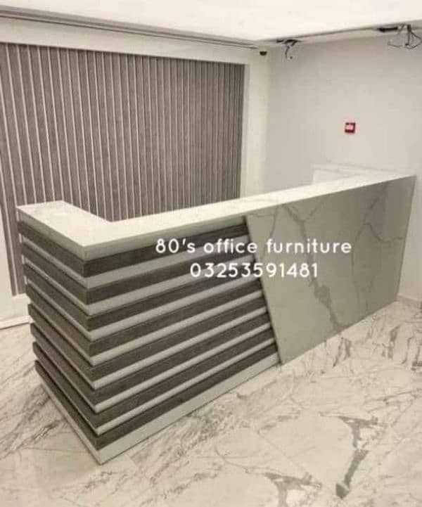 office reception counter, cash counter, front desk, office table chair 10