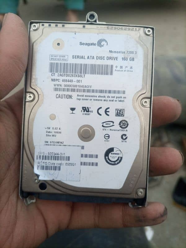 laptop hard disk 160gb 0