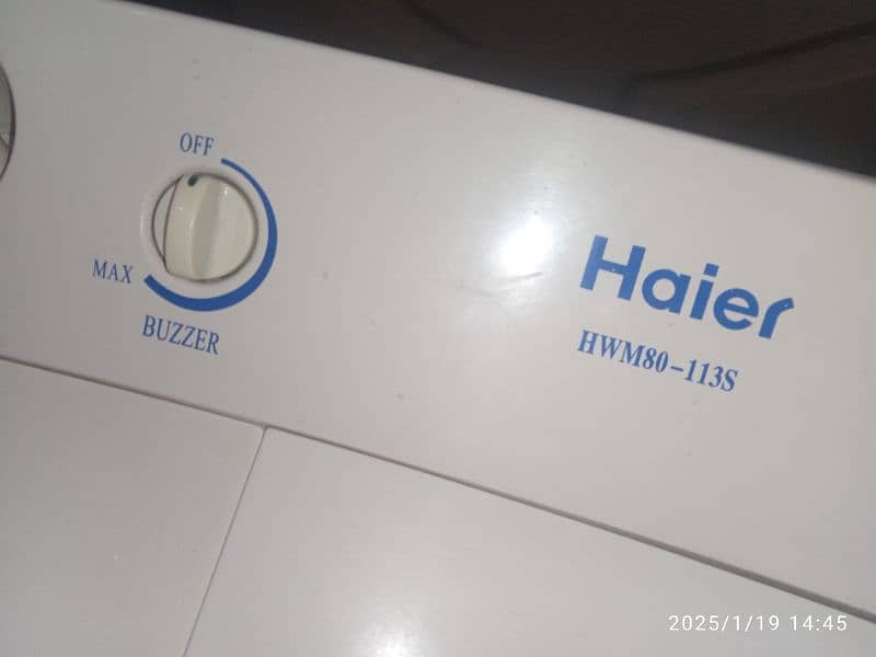 Haier washing machine twin tab model number HWM-80_113S 0