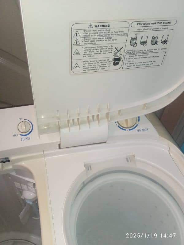 Haier washing machine twin tab model number HWM-80_113S 10