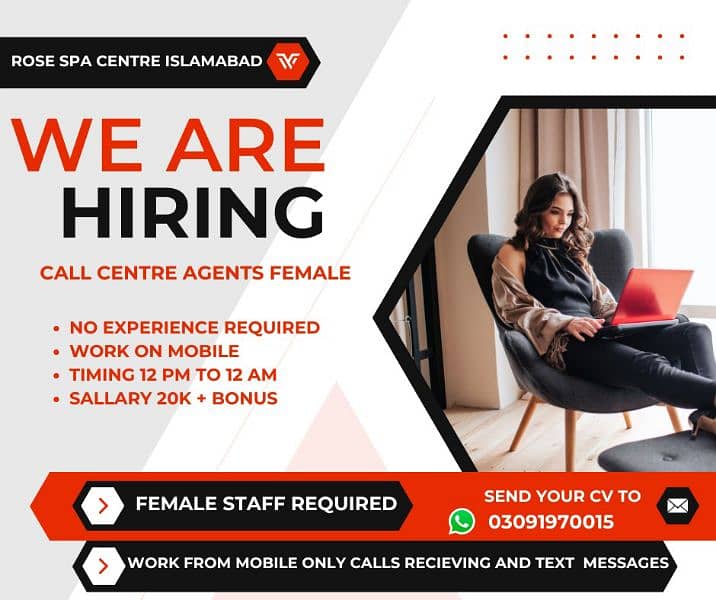 female staff required 0