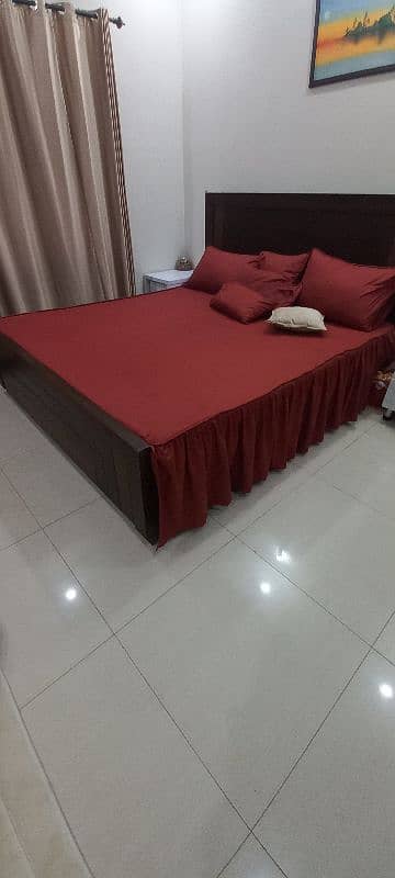 Wooden double bed 2