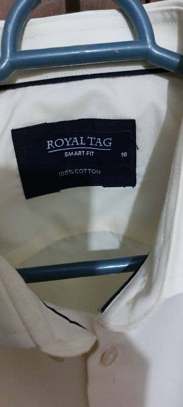 2 used branded formal shirts (Royal Tag) 1