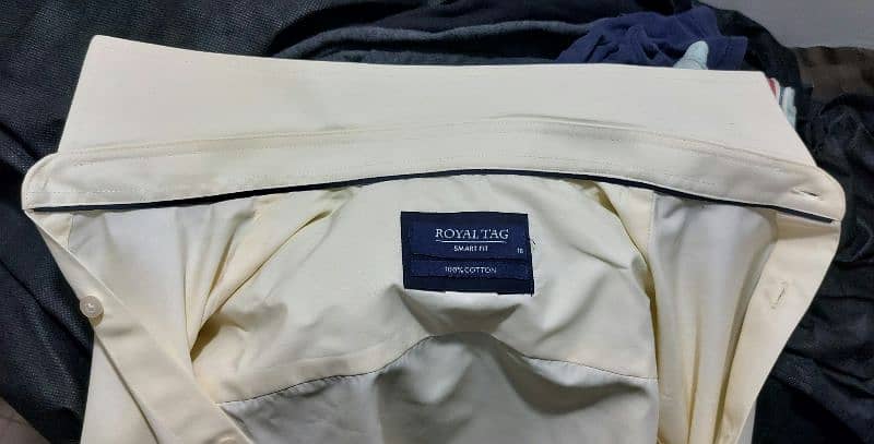 2 used branded formal shirts (Royal Tag) 4