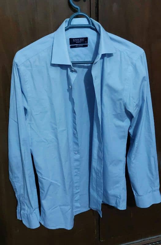 2 used branded formal shirts (Royal Tag) 7