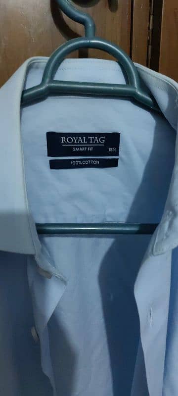 2 used branded formal shirts (Royal Tag) 8