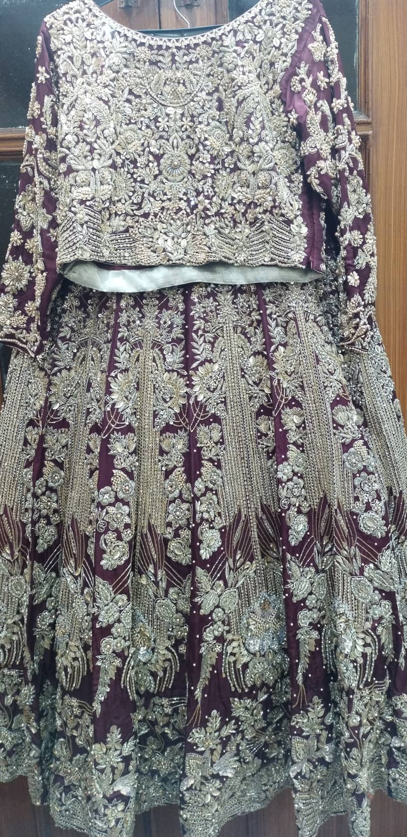 designer bridal lehnga fully work on it 1