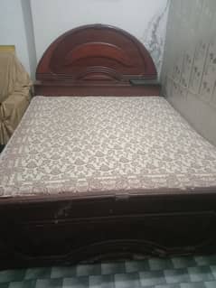 bed with mattress