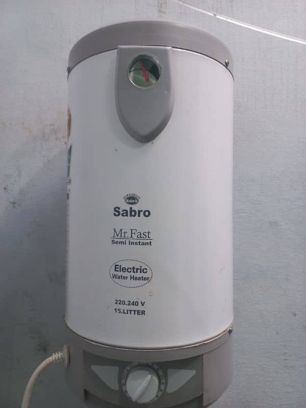 ELECTRIC GEYSER  | 15 LITRE SABRO |  IN PAKISTAN ELECTRIC URGED SALE 1