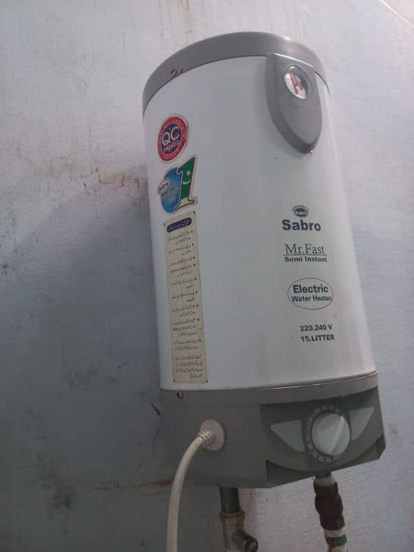 ELECTRIC GEYSER  | 15 LITRE SABRO |  IN PAKISTAN ELECTRIC URGED SALE 3