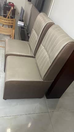 2 coffee chair in good 10/10 condition regzeen cover