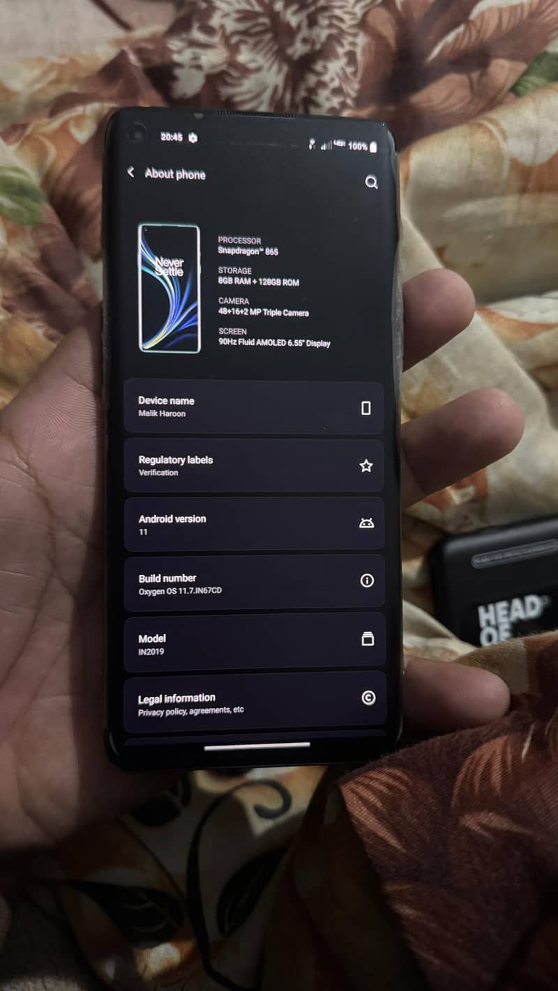 OnePlus 8 5g pta approve 4