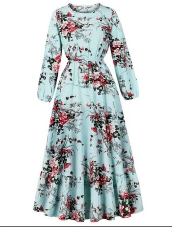 Floral Long Sleeve Dress 1