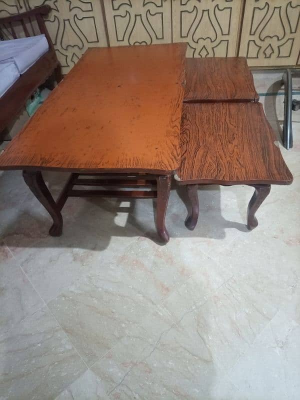 used center table with side table 2