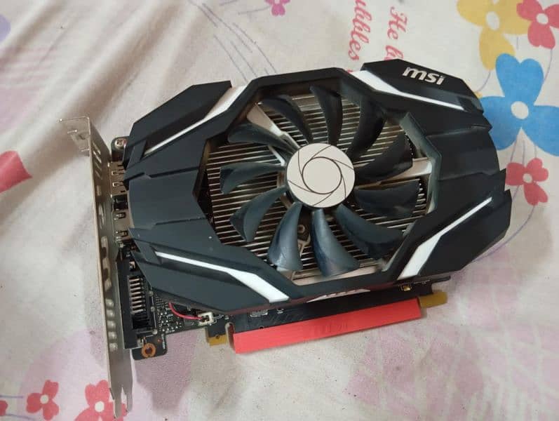 MSI Gtx 1050ti 4gb single fan 0