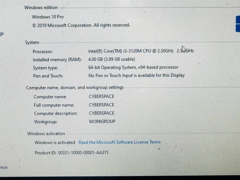 intel Core i3 Laptop 4