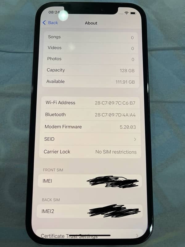 iphone 12pro 128 gb 0