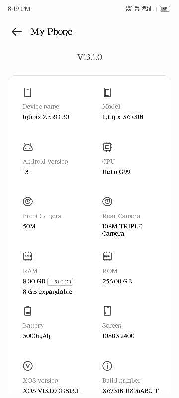 Infinix Zero 30 256 GB 2