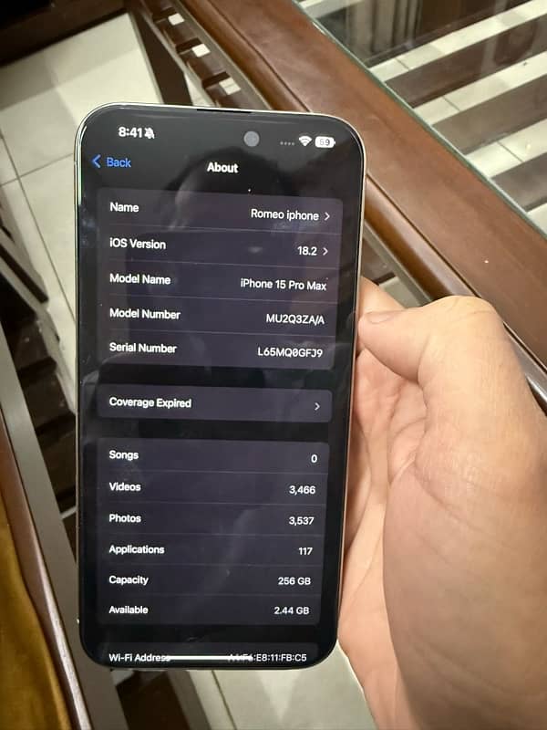 iphone 15 pro max(256Gb) 8