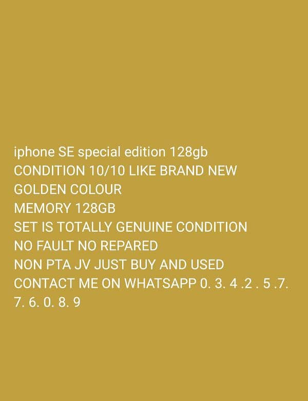 iphone SE 128GB Gold 6