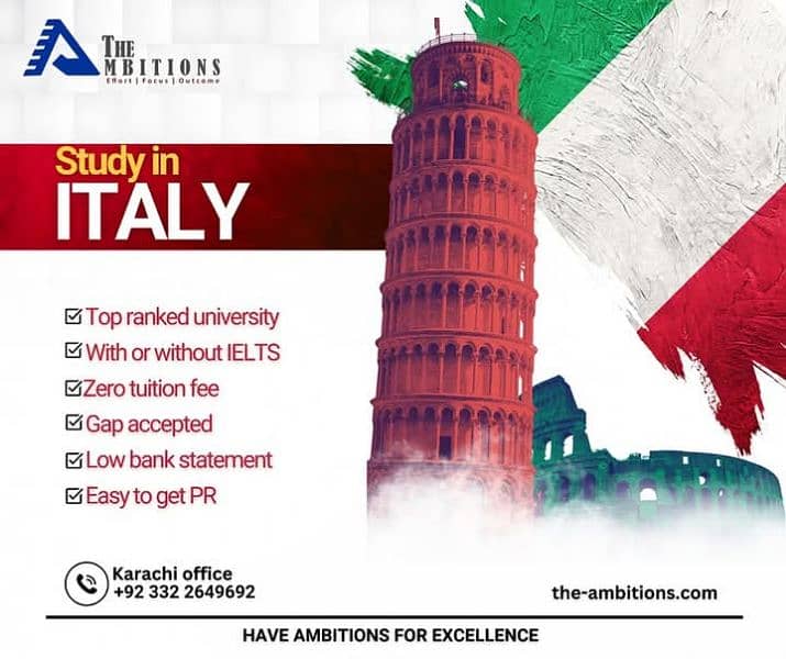 Study In Italy 0