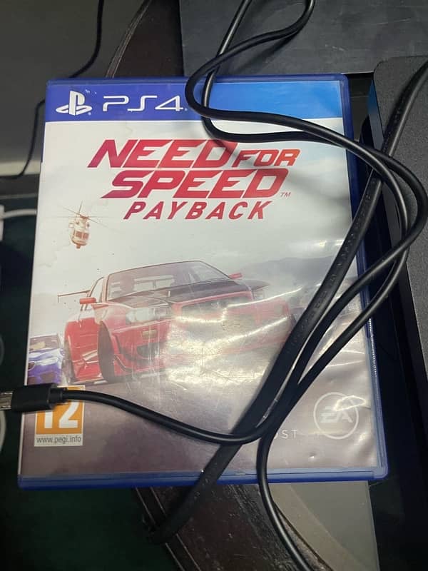 ps4 slim black colour with need for speed payback game 5