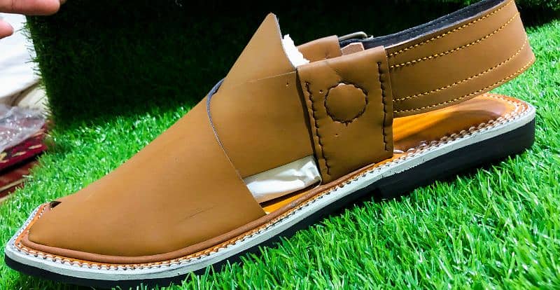 Tyre soal handmade Peshawari chappal for Men's 1