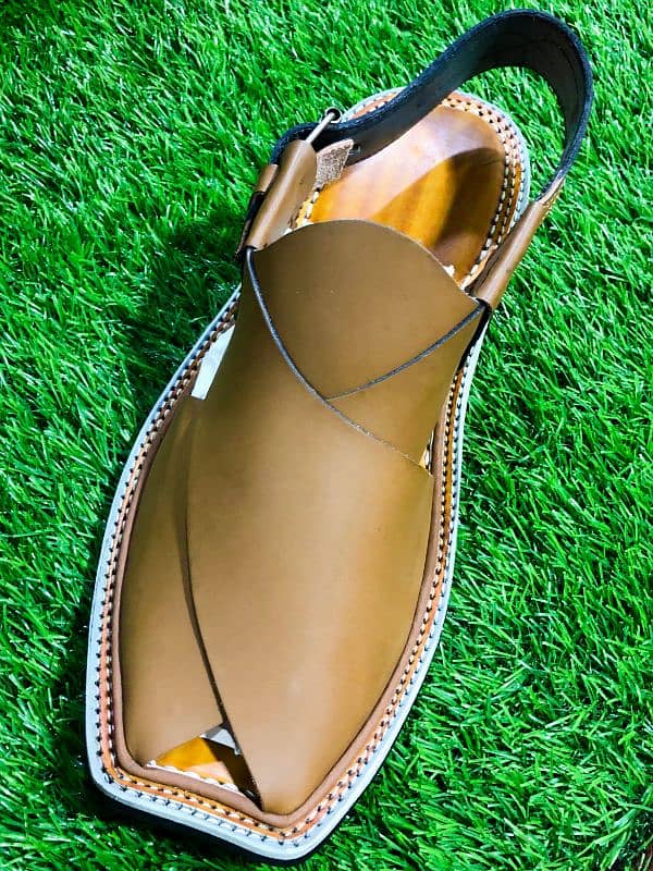 Tyre soal handmade Peshawari chappal for Men's 3