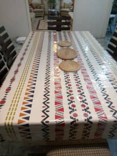 Dining table with Six chairs