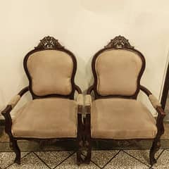 2 classic Living rooms antique chairs