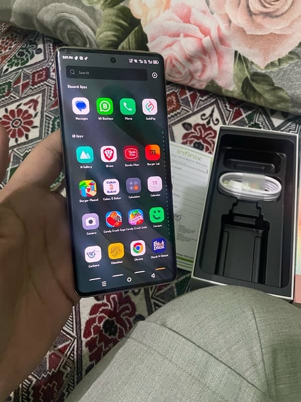 infinix zero 30 with box and All Accessories 1