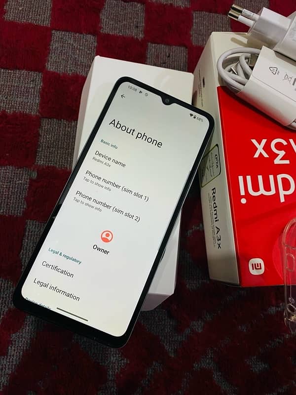 redmi A3x 64gb pta official approved only 10 days used 7