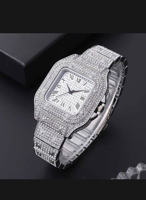 Iced Out Watch/Diamond Watch/Crystal Watch 0