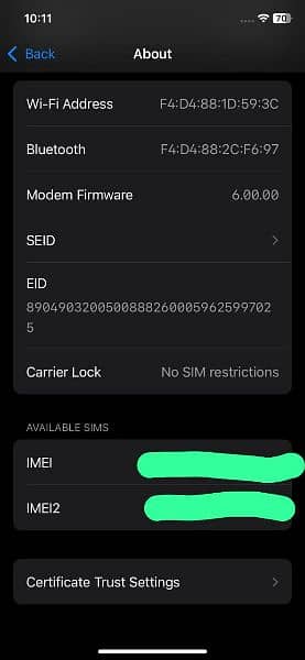 IPHONE 11 NOT PTA 85% BATTERY 64 GB 2MONTHS SIM WORKING 7