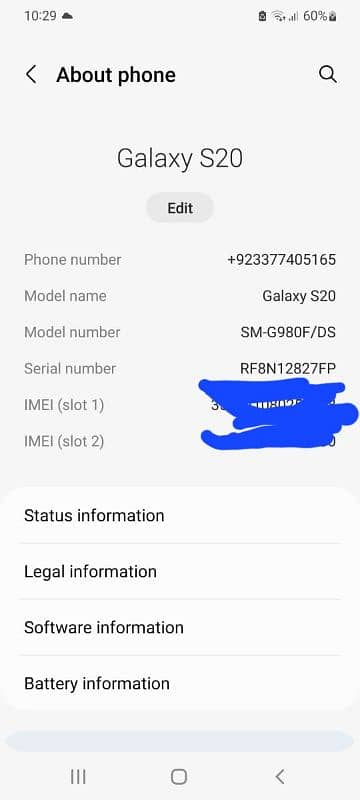 S20 fd Dual sim pta Approved 7