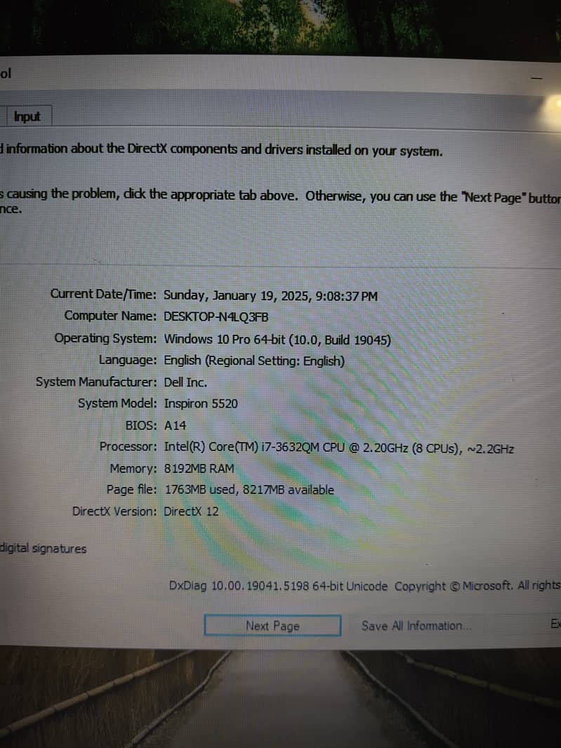 i7 3rd Generation Quad Core Dell Inspiron 5520 3