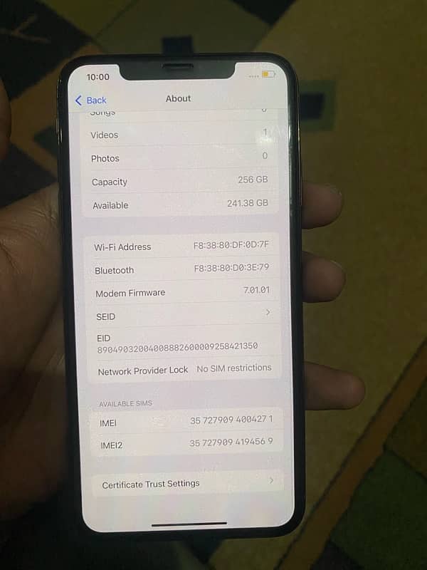 Iphone Xs Max 256 gb Non Pta 6