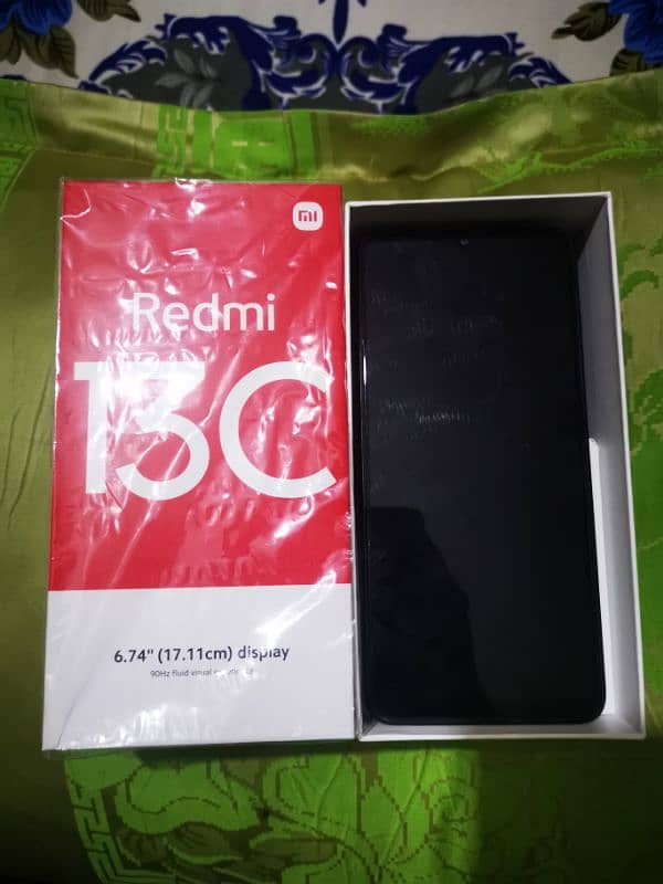 Redmi 13 c new mobile cmplt box full warrenty 0