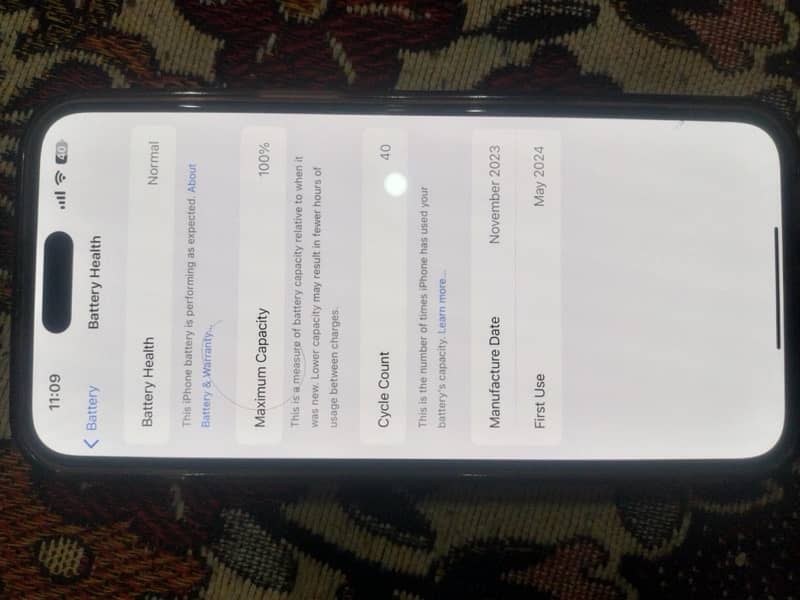 iPhone 15 pro max 256gb PTA Approved 0