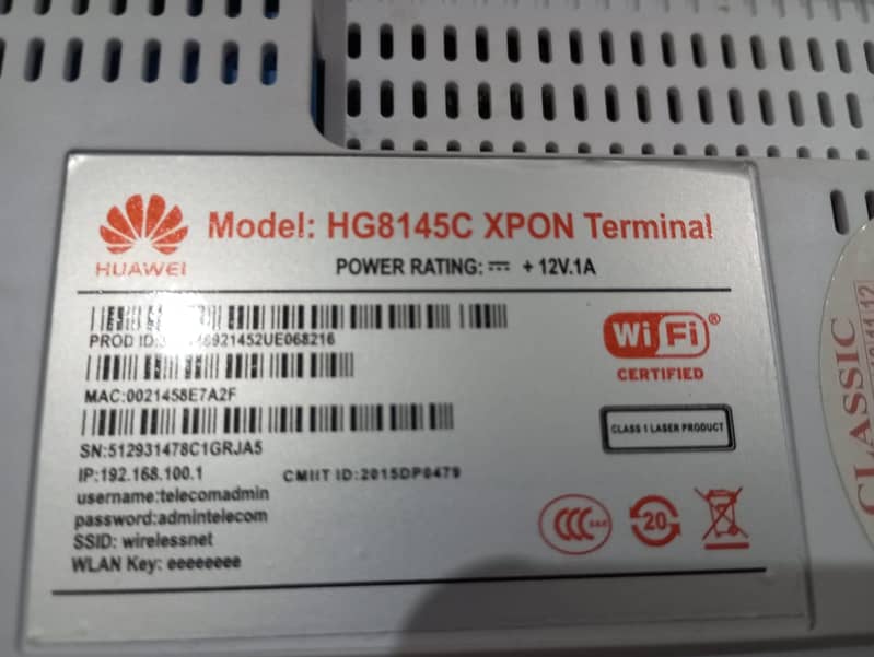 Huawei Optical Network Terminal (ONT) device 7